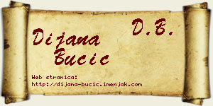 Dijana Bučić vizit kartica